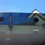 steel frame tinted glass canopy