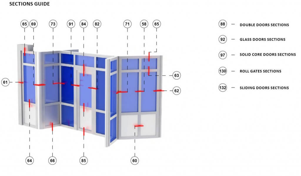 Aluminum Glass Partition NYC | Framed Glass Panels in New York