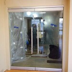 Double Frameless Office Door Installation NYC