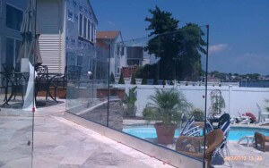 house exterior clear glass railing new jersey