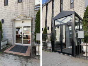 Custom Aluminum Entrance Installation Brooklyn NYC