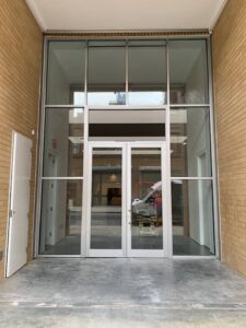 Aluminum White Doors Installation