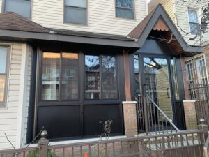 Black Residential Window and Door Installation in NYC