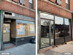 Before & After Storefront Design and Installation in NYC