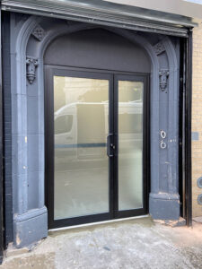 Metal Black Door Installation