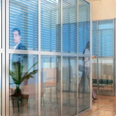 commercial framed glass panels wall dividers