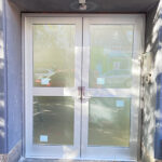 White Custom Aluminum Door Installation