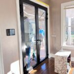 Black Entry Door Installation