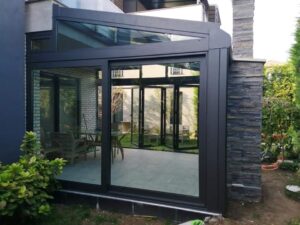 Pergola With Sliding Doors